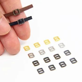 10pcs 3 mm Mini Botones Ultra-pequeños Botones de Metal Para DIY hechos a Mano Ropa de la Muñeca de los Zapatos de la Muñeca de las Hebillas de la Correa de Accesorios