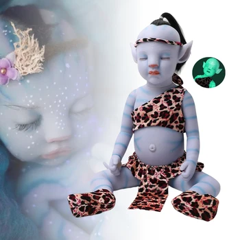 12/20 Pulgadas Avatar Reborn Doll Luminoso Bebé Juguetes De Niños Populares Realista De Vinilo Muñeca Niñas Niños Los Juguetes De Los Niños Del Bebé Del Regalo De Cumpleaños