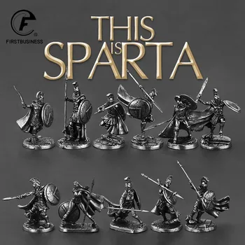 1pcs Antiguos Espartanos Roma Soliders Figurillas de Miniaturas Vintage de Metal Guerrero Soldados Modelo de la Estatua de Escritorio de Regalos Ornamento