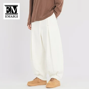 2023 Hombres Japón Streetwear La Moda Vintage Suelto Casual Amplia Pierna Pantalones Masculinos Harén Pantalones Cityboy Al Aire Libre Pantalones