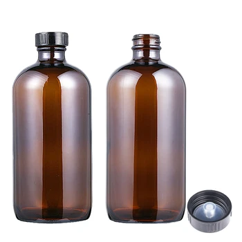 2pack 16oz Ámbar de Vidrio Flotante Vacío Kombucha Botellas con Aire Hermético Sellado de la Tapa de Tapas para la Fermentación Secundaria Almacenamiento de 500 ml
