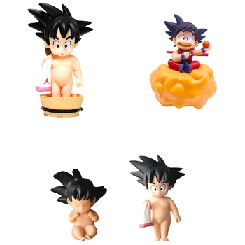9-10CM de Anime Dragon Ball Z Hijo del Bebé Lindo Toalla Mono Rey Mono Goku Muñeca de la Figura de Acción de PVC Modelo de la Colección de Juguetes a los Niños Regalos