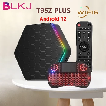 Blkj T95Z PLUS TV BOX Android 12 Allwinner h618 2.4 G 5G de Banda Dual Wifi6 6k 4k m3u Inteligente TVBOX Android Media Player Set Top Box