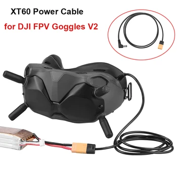 BRDRC para DJI Avata/FPV Gafas 2/V2 Cable de Alimentación de XT60 para Enchufe de CC de fuente de Alimentación Conecte el Cable de la Batería para el FPV de 1,2 M de Cable de Alimentación