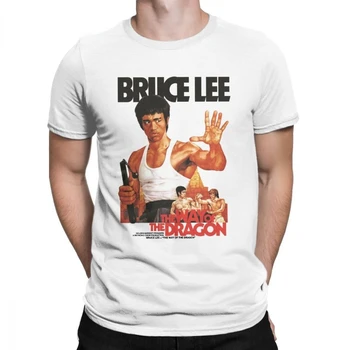 Camino del Dragón de Bruce Lee T Camisa de los Hombres de las Mujeres T-Shirt Dragón de la Película Kung Fu Brusli Karate China Camiseta de Manga Corta de la parte Superior
