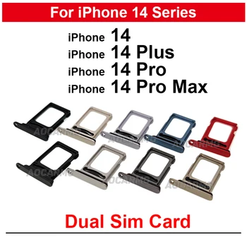 Doble Bandeja de la tarjeta Sim Para el iPhone 14 Pro Max 14PLUS 14Pro 5G soporte de la Tarjeta SIM de la Ranura de Piezas de Repuesto 6.1/6.7 Pulgadas
