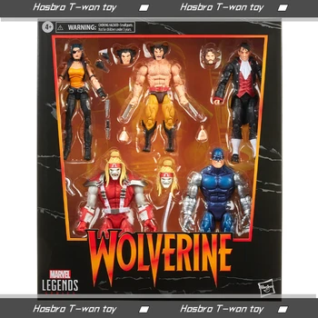 Hasbro Marvel Legends de la Serie de Wolverine 5-Pack, Incluye Marvel Omega Rojo, Maravilla de la Cibernética, de Marvel Calisto, Jason Wyngarde