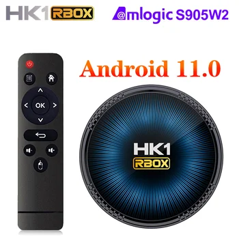 HK1 RBOX W2 Smart TV Box Android 11 Amlogic S905W2 Apoyo AV1 5G Wifi BT 4K Media Player HK1RBOX W2 Set top box TVBOX