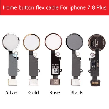Home Botón Flex Cable Para iPhone 7 8 Plus Botón de Inicio Con Flex Cable No Toque de IDENTIFICACIÓN de huellas Dactilares Función de Piezas de Repuesto