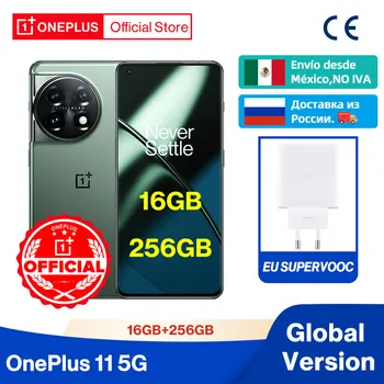 OnePlus 11 5G Global de la Versión de 16 gb 256 GB procesador Snapdragon 8 Gn 2 2K 120Hz Pantalla AMOLED de 100W Cargo de 5000mAh NFC