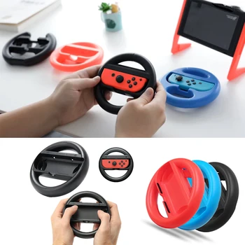 Para NintendoSwitch Accesorios Racing Volante asas Joycon Tapas para Nintendo Interruptor NS Gamepad Simulador de Carreras