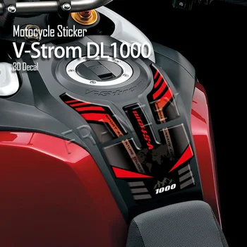 Para Suzuki VStrom V-Strom DL 1000 XT DL1000 3D Motocicleta Tanque de Combustible de la Almohadilla de Pegatinas Protector 3M Calcomanía Kit de Accesorios de 2015-2023