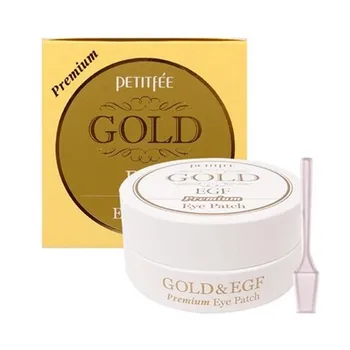 PETITFEE Premium Gold EGF Parche en el Ojo 60PCS Mascarilla Anti-Arrugas Ojeras de Cristal Hidratantes Cosméticos de Corea