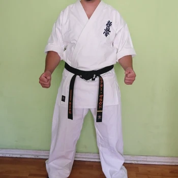 Profesional de Kyokushinkai Karate gi Kyokushin dogi Uniforme para el Adulto Niño a Practicar Partido Blanco de Algodón Transpirable 12oz