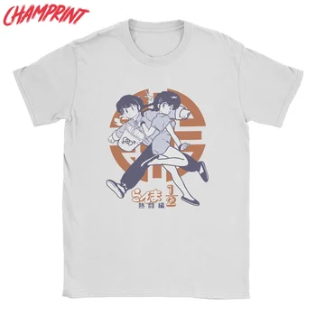 Ranma 1/2 T-Shirt para los Hombres de Anime del Manga de Humor Camiseta de Algodón de Cuello Redondo Manga Corta Camisetas Único Tops