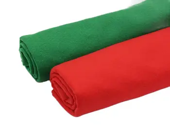 Rojo/Verde De Fieltro Suave,Real Telas No Tejidas,Fieltro Manualidades,Scrapbooking,Para DiyToys Cosas De Piel,Material De Decoración