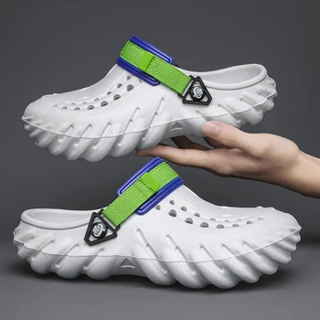 Unisex de la Moda de Playa, Sandalias de Suela Gruesa Zapatilla Impermeable Antideslizante Sandalias Flip Flops para las Mujeres de los Hombres Zapatos de Agua Zuecos sandalias