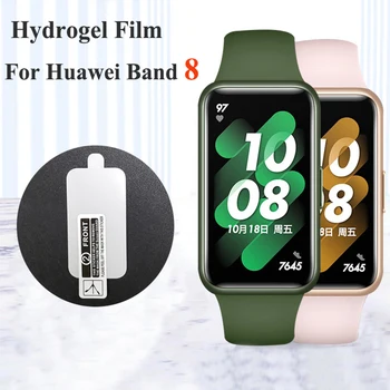 1-5Pcs Blandas de Hidrogel de Cine para Huawei Watch 8 Curva Completa de la Película Protectora de la Pantalla para Huawei Banda de 8 NFC No de Vidrio Templado