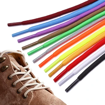 100cm/160cm de Largo de la Ronda de los Cordones de los zapatos Zapato Cadenas Cordones de los Zapatos de Cordón de Cuerdas para Botas Zapatillas Unisex Cuerda Multi Color Encerado