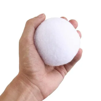 10pcs 7cm Falso Bolas de nieve Cubierta Realista de la bola de nieve de Juguetes Para el Juego de Lucha de la Diversión al aire libre, Juguetes de los deportes de Invierno Artificiales de Tela de bola de nieve