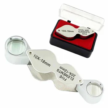10x 20x, 30x de la Joyería de la Joyería de Diamantes de Lupa de reparación de relojes de herramientas de la Herramienta Lupa de Ojo de Lupa Lupa de Joyería de Ojo de Vidrio
