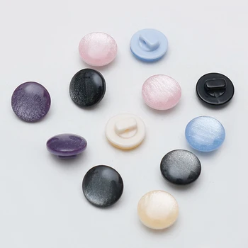 11mm Brillo de la Resina de Ronda Botones de Perlas de Setas Botones Para DIY Artesanía Ropa de Vestir Scrapbooking Prenda de vestir Accesorios de Costura