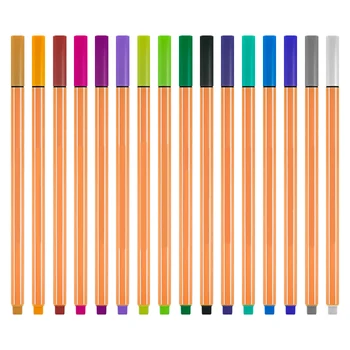 12/24 Colores Fineliner Dibujo de la Pluma de 0,4 mm de punta Fina Marcadores Forro de Plumas de Bosquejar los Revestimientos de los Marcadores de Suministros de Arte de la Escuela de Plumas