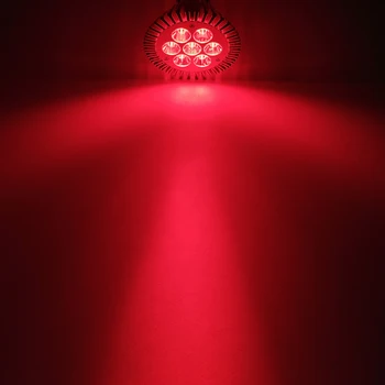 14W / 7W Profundo Rojo 660nm PAR30 LED de la Lámpara de la Bombilla del Punto de la Terapia de la Planta de Acuario E27 E26
