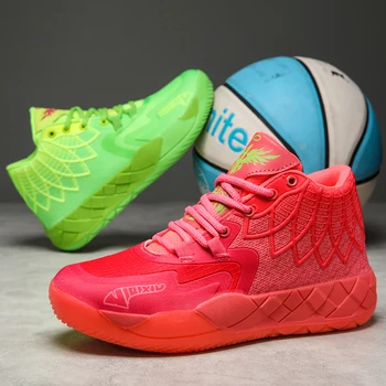 2023 de los Hombres zapatos de baloncesto, tendencia popular zapatillas de baloncesto antideslizante de alto par superior transpirable botas de baloncesto