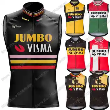 2023 Jumbo Visma Trilogía de Ciclismo Chaleco a prueba de viento de los Hombres Tour de Francia TDF Viento Chaleco de Ciclismo de Carretera Jersey sin Mangas de la Cazadora MTB