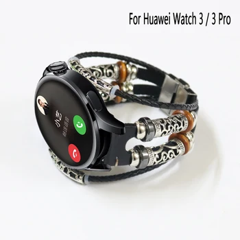 22 mm 20 mm de Alta Calidad de la PU de la Correa de Cuero para Huawei Watch 3 46 mm /3 Pro de 48 mm de la Banda de Reloj para Huawei Reloj GT 2 46 mm /42mm