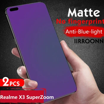 2Pcs/lot Mate Anti Luz Azul de Vidrio Templado Para Realme X3 SuperZoom Protector de Pantalla Para Realme X3 X50 Pro realme 6Pro de Vidrio