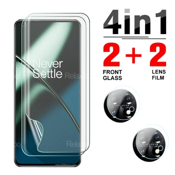 4-en-1 OnePlus 11 de Hidrogel de Películas Lente de la Cámara Películas Para Uno Más 10 Pro 10T Agua Blanda Film Protector de Pantalla de Vidrio no