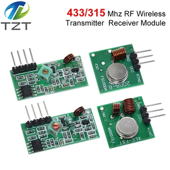433 mhz RF Inalámbrico Módulo Transmisor y el Receptor Kit de 5V DC 433MHZ Inalámbrica con Arduino, Raspberry Pi /BRAZO/MCU WL Kit de Bricolaje