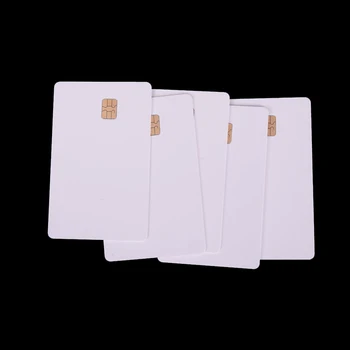 5Pcs/Set Blanco comunicarse con Chip Inteligente IC en Blanco de Tarjetas de PVC Con SLE4442 Chip en Blanco de Smart Card de Contacto de la Tarjeta de IC de Seguridad