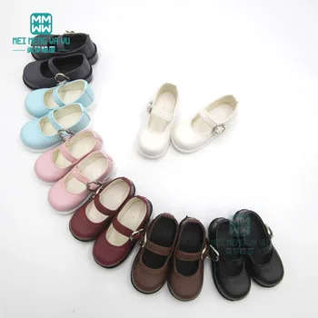 6.5 cm*3 cm BJD Accessries para la muñeca 1/4 JOYA MSD de Cuero Sintético de la pu Zapatos de los zapatos de tacón alto Negro, blanco, rosa, verde menta