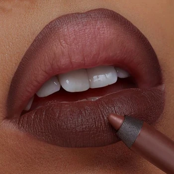 6 Colores Matte Lip Liner con el Afilador Impermeable de Desnudos de Terciopelo barra de labios Duradera Rojo Marrón Contorno de los Labios del Lápiz de Maquillaje Cosméticos