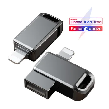 8Pin Para USB3.0 OTG Adaptador Para el iPhone 14 13 12 Pro Max iPad Plug and Play Disco de U y Ratón Teclado Convertidores de Datos Para iOS 13