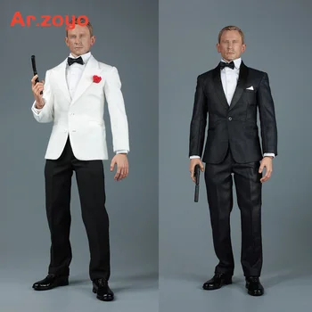 AFS A014 Escala 1/6 Soldado James Bond 007 Real Agente Secreto Ropa de Traje Traje Modelo de 12 Pulgadas de las Figuras de Acción del Cuerpo