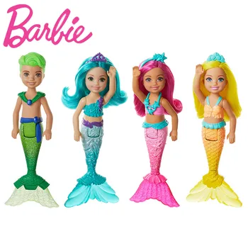 Barbie Dreamtopia Muñeca Chelsea Sirena arco iris de la Muñeca Set de Juego de Casa de Muñecas Set de Juguetes de Niña de Don GJJ85