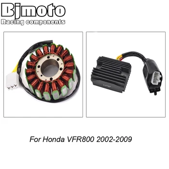 BJMOTO Motocicleta Regulador de Voltaje de + Bobina de Estator Para Honda VFR800 VFR 800 2002-2013 2003 2004 2005 2006 2007 2008 2009 2010