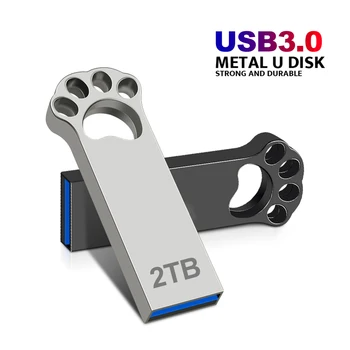 Bolígrafo de Metal de la Unidad de 2 TB Usb 3.0 de Alta Velocidad Pendrive de 1 tb TIPO de C de Plata Cle las Unidades Flash Usb de 512 GB Memoria Usb de Envío Gratis