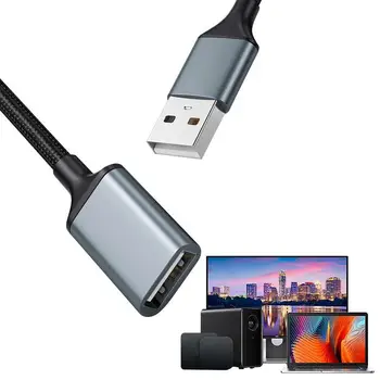 Cable de Extensión USB Macho a Hembra USB 3.0 Cable de Extensión de Nylon Trenzado para Webcam Teléfono Mouse Teclado Impresora Cabezales del Disco Duro