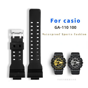 Correa de resina para CASIO G-SHOCK GA-110/100/400/700 GD120GA GW-8900 impermeable de camuflaje de goma correa de reloj Reloj de los hombres accesorios