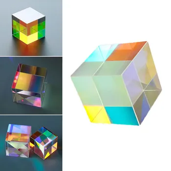 Cubo de vidrio de 12,7 mm Prisma Dicroico X-Cube Prismas para la fotografía de la Viga de la División de Fotografía Accesorios para Decorar Regalos Lindos de la Luz