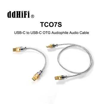 DD ddHiFi TC07S 10/50cm de Tipo C Tipo C Cable de Audio Audiophile USB OTG Nyx Serie de Plata