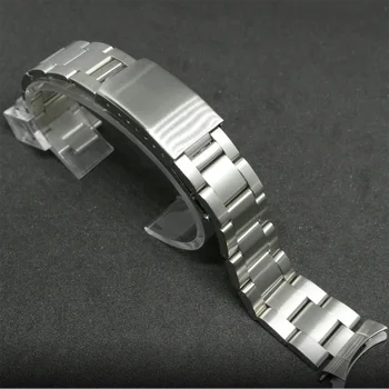De Acero inoxidable de la venda de Reloj de Rolex Correa de Registro de Agua de Fantasmas de Acero de la Correa Masculina de Edad Airmaster Brazalete de Metal de 19 mm 20 mm 21 mm de Ancho