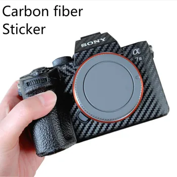 De fibra de carbono de la Cámara Anti-oxidación de la etiqueta Engomada Para Sony A7III A7M3 A7R3 cuerpo de la cámara, de protección film Protector Anti-Arañazos accesorio