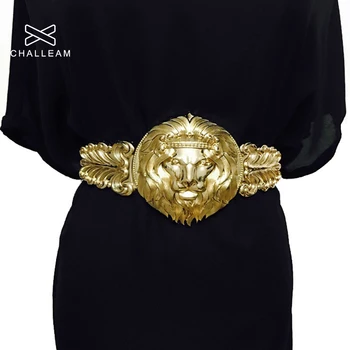 De oro Correas de Cintura de la Mujer de Moda de Metal de Ancho de Cintura Femenina de Lujo de la Marca del Diseñador de las Señoras Correa Elástica Para el Vestido 108