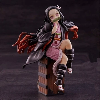 Demon Slayer Kamado Anime Figura Kamado Nezuko PVC Figura de Acción de Juguete Kimetsu No Yaiba Estatua de Adultos de Colección Modelo de Muñeca de Regalos